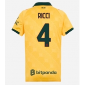 Billige AC Milan Samuele Ricci #4 Tredje trøje Dame 2025-26 Kort ærmer