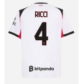 Billige AC Milan Samuele Ricci #4 Udebanetrøje 2025-26 Kort ærmer