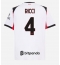 Billige AC Milan Samuele Ricci #4 Udebanetrøje 2025-26 Kort ærmer