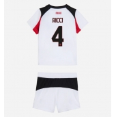 Billige AC Milan Samuele Ricci #4 Udebanetrøje Børn 2025-26 Kort ærmer (+ bukser)