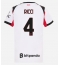 Billige AC Milan Samuele Ricci #4 Udebanetrøje Dame 2025-26 Kort ærmer