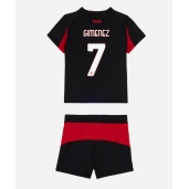 Billige AC Milan Santiago Gimenez #7 Hjemmebanetrøje Børn 2025-26 Kort ærmer (+ bukser)