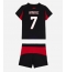 Billige AC Milan Santiago Gimenez #7 Hjemmebanetrøje Børn 2025-26 Kort ærmer (+ bukser)