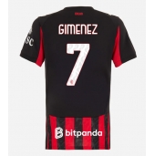Billige AC Milan Santiago Gimenez #7 Hjemmebanetrøje Dame 2025-26 Kort ærmer