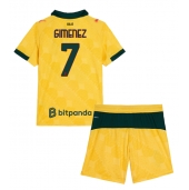 Billige AC Milan Santiago Gimenez #7 Tredje trøje Børn 2025-26 Kort ærmer (+ bukser)