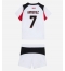 Billige AC Milan Santiago Gimenez #7 Udebanetrøje Børn 2025-26 Kort ærmer (+ bukser)