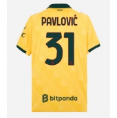 Billige AC Milan Strahinja Pavlovic #31 Tredje trøje 2025-26 Kort ærmer