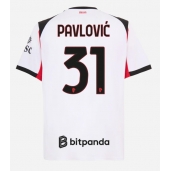 Billige AC Milan Strahinja Pavlovic #31 Udebanetrøje 2025-26 Kort ærmer