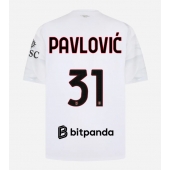 Billige AC Milan Strahinja Pavlovic #31 Udebanetrøje 2026-27 Kort ærmer