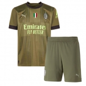 Billige AC Milan Tredje trøje Børn 2022-23 Kort ærmer (+ bukser)
