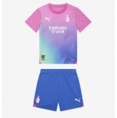 Billige AC Milan Tredje trøje Børn 2023-24 Kort ærmer (+ bukser)
