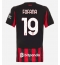 Billige AC Milan Youssouf Fofana #19 Hjemmebanetrøje Dame 2025-26 Kort ærmer