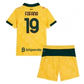 Billige AC Milan Youssouf Fofana #19 Tredje trøje Børn 2025-26 Kort ærmer (+ bukser)