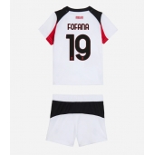 Billige AC Milan Youssouf Fofana #19 Udebanetrøje Børn 2025-26 Kort ærmer (+ bukser)