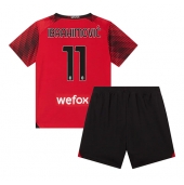 Billige AC Milan Zlatan Ibrahimovic #11 Hjemmebanetrøje Børn 2023-24 Kort ærmer (+ bukser)