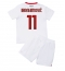 Billige AC Milan Zlatan Ibrahimovic #11 Udebanetrøje Børn 2022-23 Kort ærmer (+ bukser)