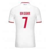 Billige AS Monaco Eliesse Ben Seghir #7 Hjemmebanetrøje 2024-25 Kort ærmer
