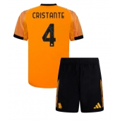 Billige AS Roma Bryan Cristante #4 Udebanetrøje Børn 2025-26 Kort ærmer (+ bukser)