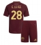 Billige AS Roma Enzo Le Fee #28 Hjemmebanetrøje Børn 2024-25 Kort ærmer (+ bukser)