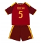 Billige AS Roma Evan Ndicka #5 Hjemmebanetrøje Børn 2026-27 Kort ærmer (+ bukser)