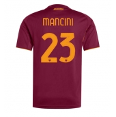 Billige AS Roma Gianluca Mancini #23 Hjemmebanetrøje 2025-26 Kort ærmer