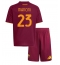 Billige AS Roma Gianluca Mancini #23 Hjemmebanetrøje Børn 2025-26 Kort ærmer (+ bukser)