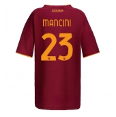 Billige AS Roma Gianluca Mancini #23 Hjemmebanetrøje Dame 2025-26 Kort ærmer