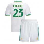 Billige AS Roma Gianluca Mancini #23 Tredje trøje Børn 2025-26 Kort ærmer (+ bukser)