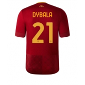 Billige AS Roma Paulo Dybala #21 Hjemmebanetrøje 2022-23 Kort ærmer
