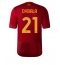 Billige AS Roma Paulo Dybala #21 Hjemmebanetrøje 2022-23 Kort ærmer