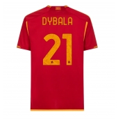 Billige AS Roma Paulo Dybala #21 Hjemmebanetrøje 2023-24 Kort ærmer
