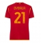 Billige AS Roma Paulo Dybala #21 Hjemmebanetrøje Dame 2023-24 Kort ærmer