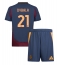 Billige AS Roma Paulo Dybala #21 Tredje trøje Børn 2024-25 Kort ærmer (+ bukser)