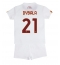 Billige AS Roma Paulo Dybala #21 Udebanetrøje Børn 2022-23 Kort ærmer (+ bukser)