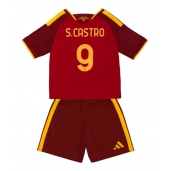 Billige AS Roma Santiago Castro #9 Hjemmebanetrøje Børn 2026-27 Kort ærmer (+ bukser)