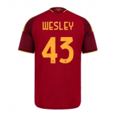 Billige AS Roma Wesley Franca #43 Hjemmebanetrøje 2026-27 Kort ærmer