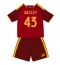 Billige AS Roma Wesley Franca #43 Hjemmebanetrøje Børn 2026-27 Kort ærmer (+ bukser)