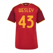 Billige AS Roma Wesley Franca #43 Hjemmebanetrøje Dame 2026-27 Kort ærmer