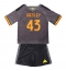 Billige AS Roma Wesley Franca #43 Tredje trøje Børn 2026-27 Kort ærmer (+ bukser)