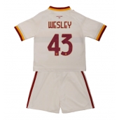 Billige AS Roma Wesley Franca #43 Udebanetrøje Børn 2026-27 Kort ærmer (+ bukser)