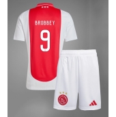 Billige Ajax Brian Brobbey #9 Hjemmebanetrøje Børn 2024-25 Kort ærmer (+ bukser)