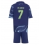 Billige Ajax Raul Moro #7 Udebanetrøje Børn 2025-26 Kort ærmer (+ bukser)