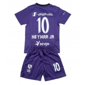 Billige Al-Hilal Neymar Jr #10 Tredje trøje Børn 2024-25 Kort ærmer (+ bukser)