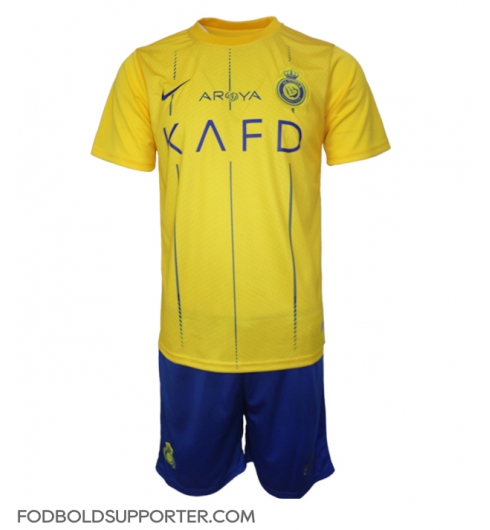 Billige Al-Nassr Hjemmebanetrøje Børn 2023-24 Kort ærmer (+ bukser)