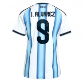 Billige Argentina Julian Alvarez #9 Hjemmebanetrøje Dame VM 2026 Kort ærmer