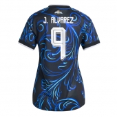 Billige Argentina Julian Alvarez #9 Udebanetrøje Dame VM 2026 Kort ærmer