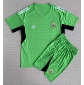 Billige Argentina Målmand Hjemmebanetrøje Børn VM 2022 Kort ærmer (+ bukser)