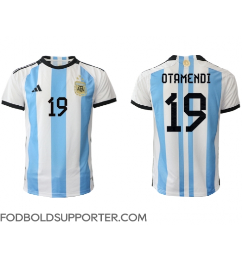 Billige Argentina Nicolas Otamendi #19 Hjemmebanetrøje VM 2022 Kort ærmer