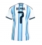 Billige Argentina Rodrigo De Paul #7 Hjemmebanetrøje Dame VM 2026 Kort ærmer