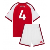 Billige Arsenal Ben White #4 Hjemmebanetrøje Børn 2026-27 Kort ærmer (+ bukser)